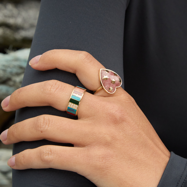 Storrow 14K Gold Diamond & Multi Stone Isla Ring Version 3