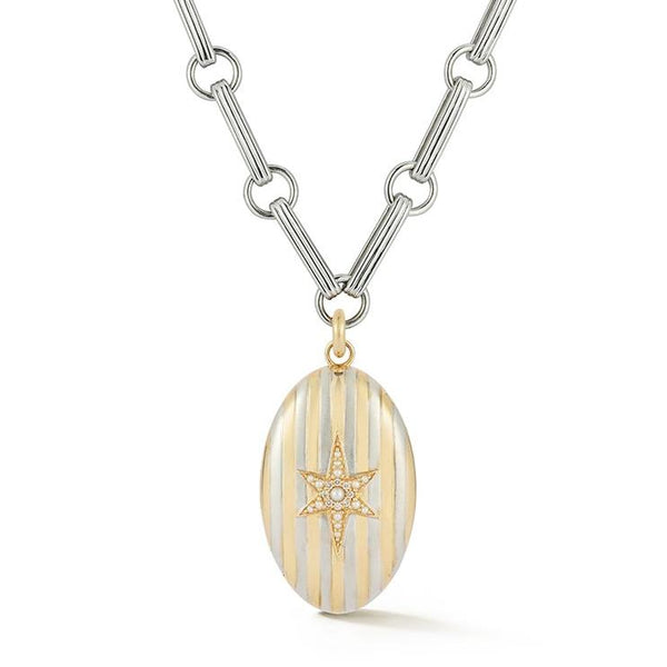 Storrow 14K White & Yellow Gold Lillian Locket Ernie Necklace