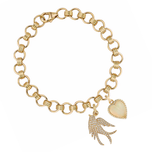 storrow 14K Yellow Gold Birdie Alana Everett Chain Bracelet