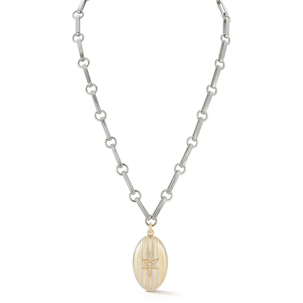 Storrow 14K Yellow & White Gold Pearl & Diamond Lillian Locket