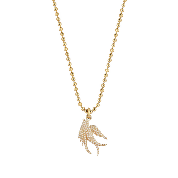 storrow 14K Gold Birdie & 18" Stanley Necklace