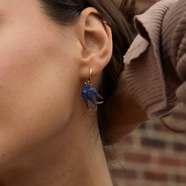 Storrow 14K Gold Huggie Hoops