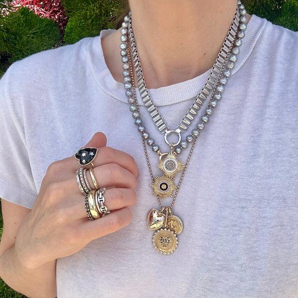 Storrow 14K Gold Large Oval Clip Bail