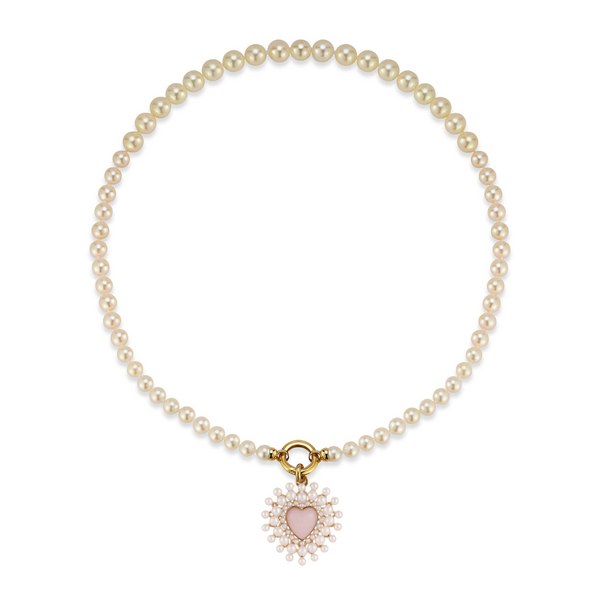 storrow 14K Pink Opal Juliana & Howie Charm Necklace