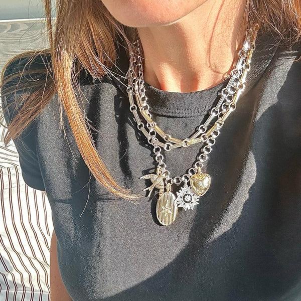 Storrow 14K White Gold Book Link Everett Chain