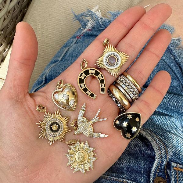 Storrow 14K Yellow & White Gold Anna Heart Charm