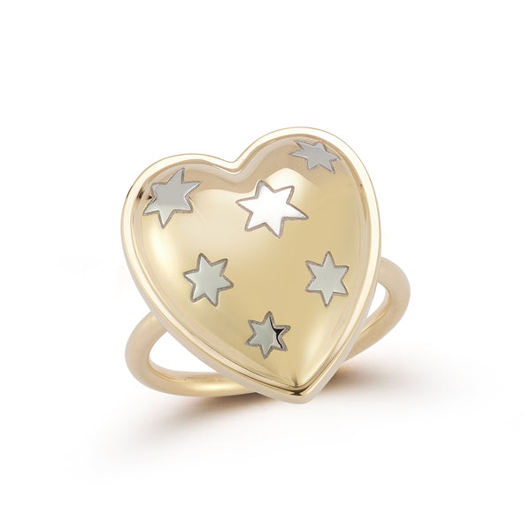 Storrow 14K Yellow & White Gold Anna Heart Ring