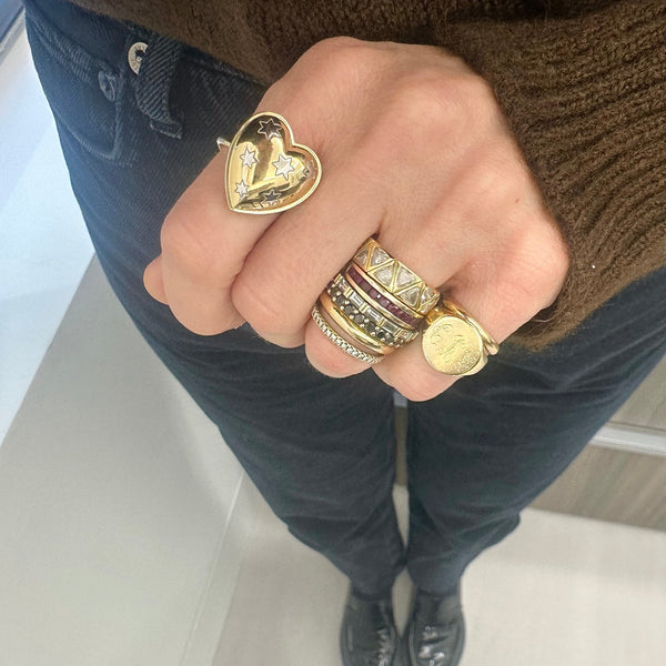 Storrow 14K Yellow & White Gold Anna Heart Ring