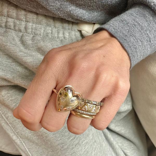 Storrow 14K Yellow & White Gold Anna Heart Ring