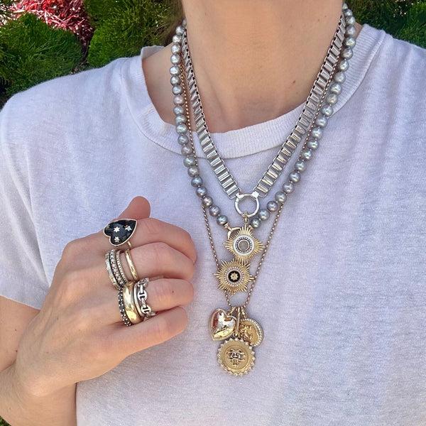 Storrow 18" Grey 7MM Freshwater Pearl Ezra Necklace