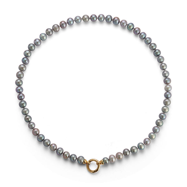 storrow 18" Grey 7MM Freshwater Pearl Ezra Necklace