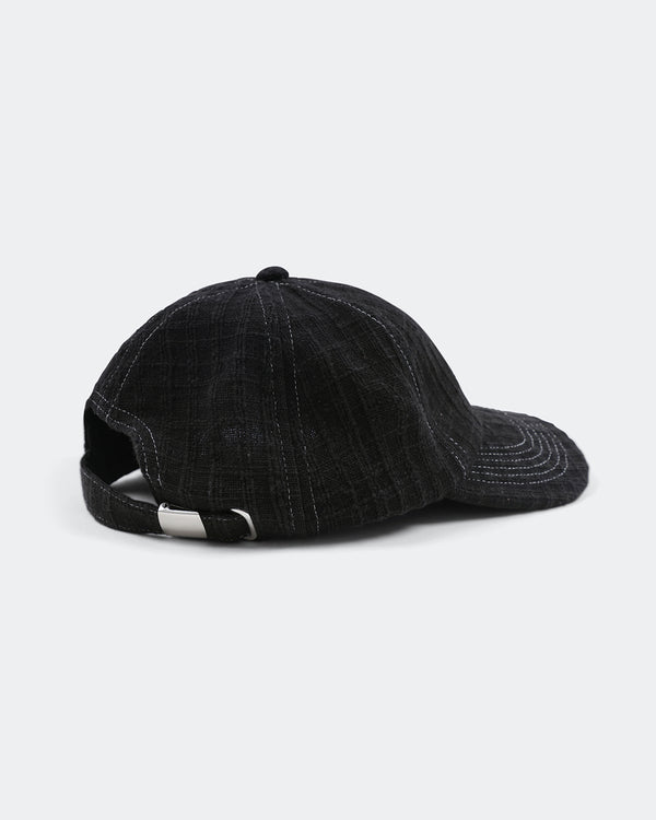 Story Mfg. Custom Baseball Cap - Black Waffle Handloom