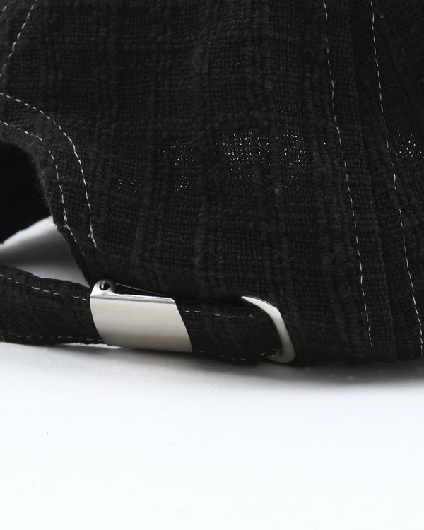 Story Mfg. Custom Baseball Cap - Black Waffle Handloom