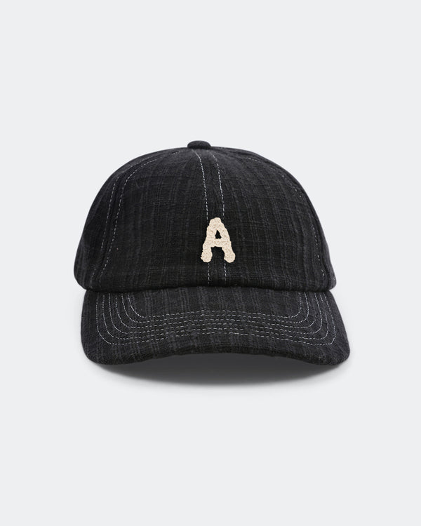 Story Mfg. Custom Baseball Cap - Black Waffle Handloom