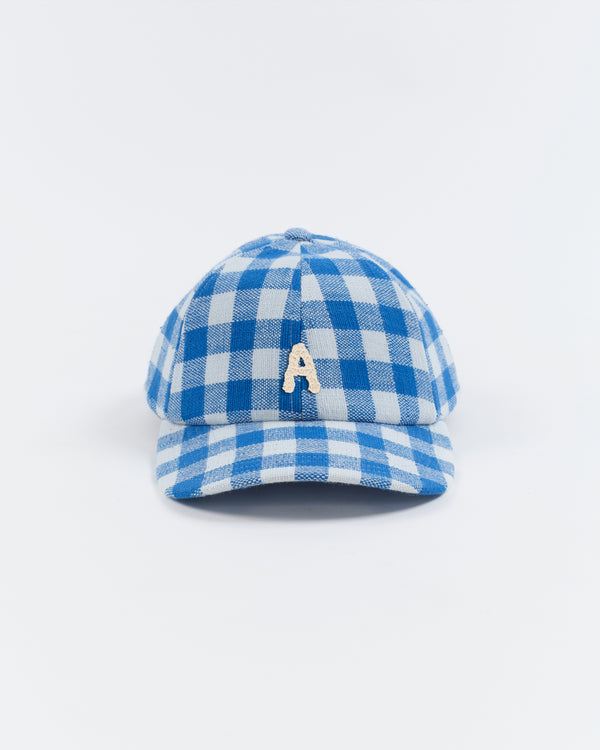 story mfg. Custom Baseball Cap - Blue Gingham Handloom