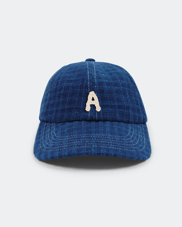 story mfg. Custom Baseball Cap - Indigo Waffle Handloom