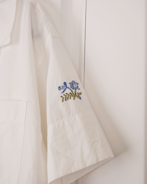 Story Mfg. Greetings Shirt SS - Interrupted Embroidery