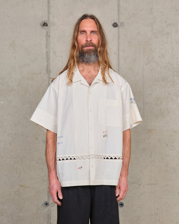 story mfg. Greetings Shirt SS - Interrupted Embroidery