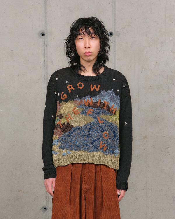 story mfg. Piper Knit Jumper - Black Grow With The Flow
