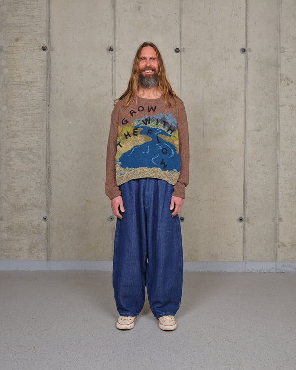 Story Mfg. Piper Knit Jumper - Brown Grow With The Flow