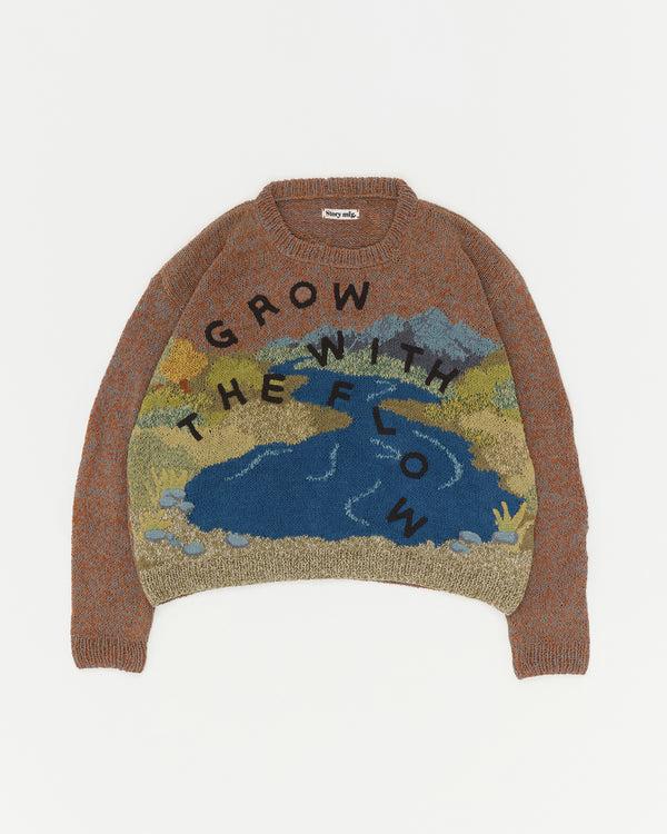 Story Mfg. Piper Knit Jumper - Brown Grow With The Flow