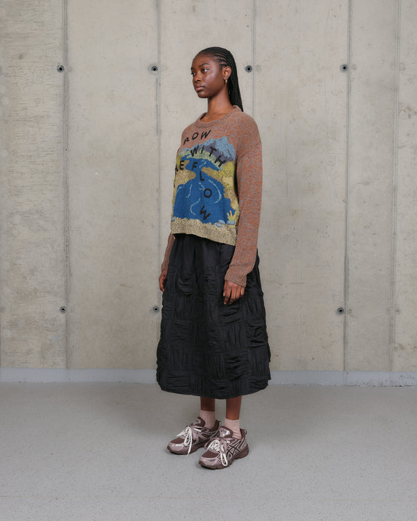 Story Mfg. Piper Knit Jumper - Brown Grow With The Flow