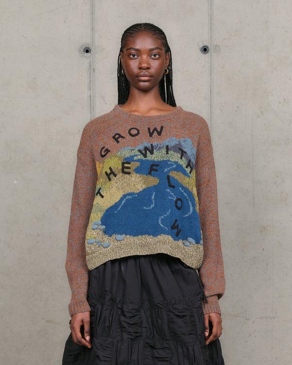 story mfg. Piper Knit Jumper - Brown Grow With The Flow