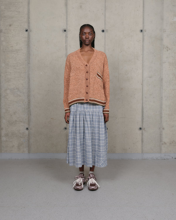 Story Mfg. Bulb Cardigan - Twisted Pink