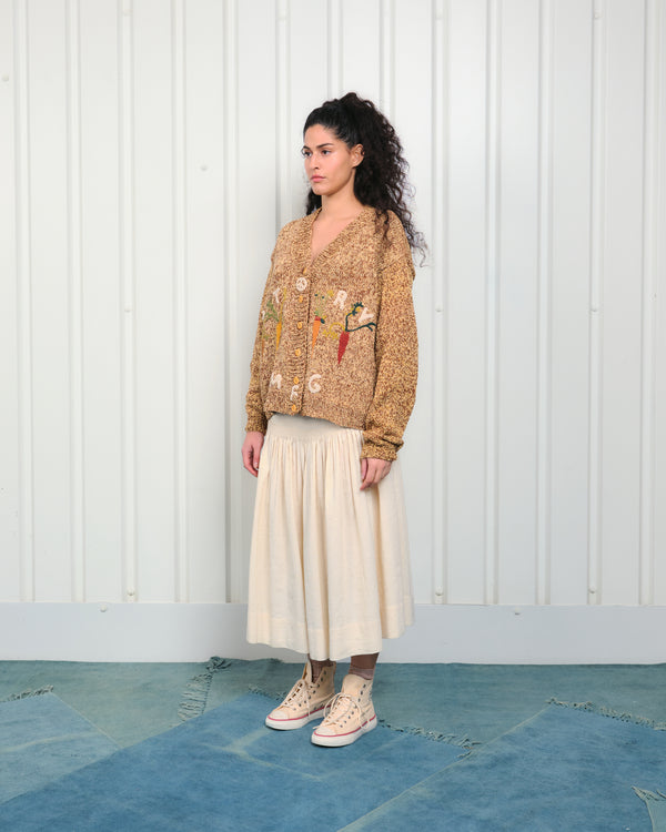 Story Mfg. Bulb Knit Cardigan - Jackfruit Carrots