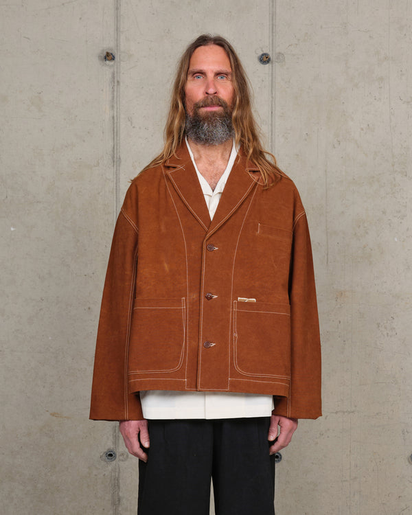 story mfg. Cove Jacket - Brown Wonky-Wear