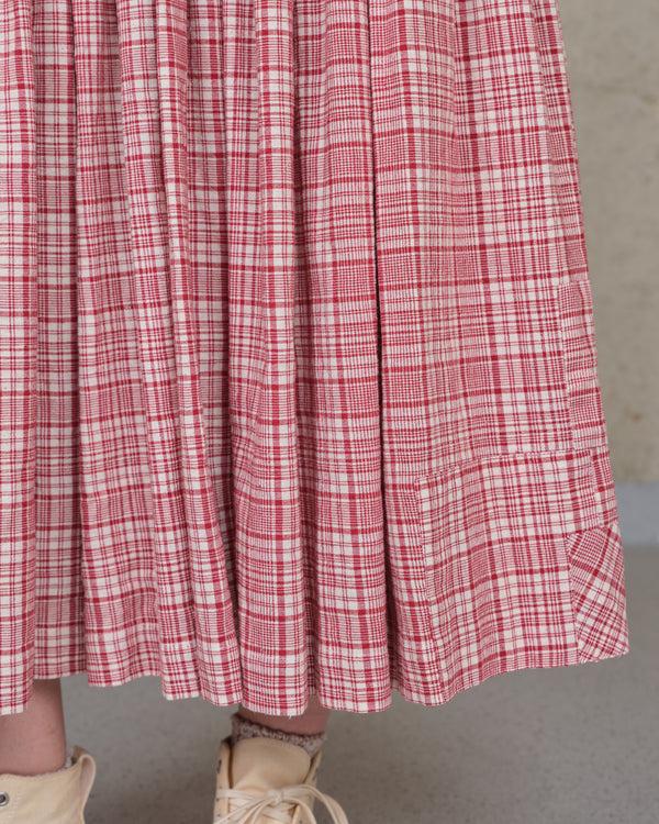 Story Mfg. Echo Dress - Red Check Picnic