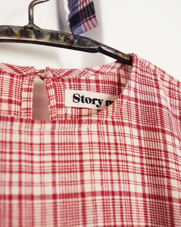 Story Mfg. Echo Dress - Red Check Picnic