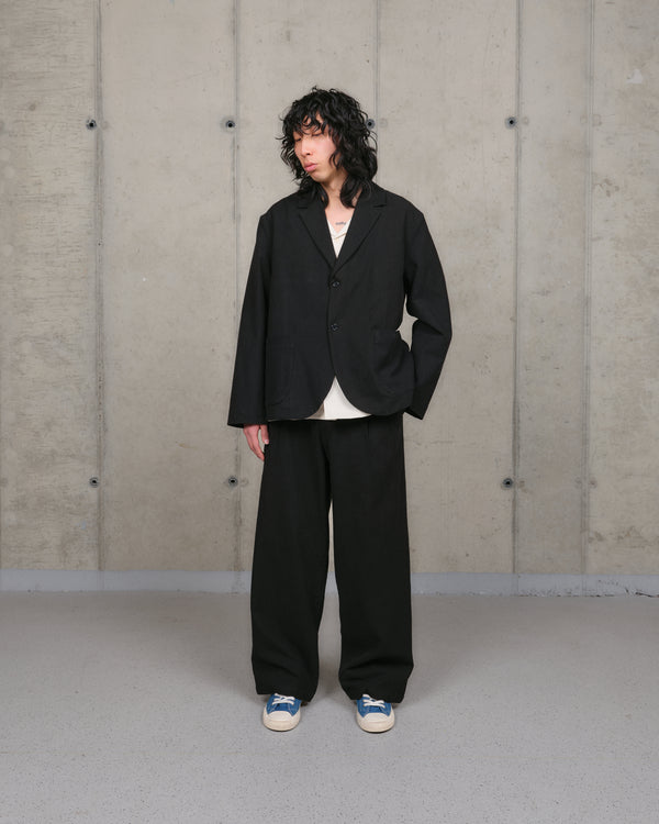 Story Mfg. Fenn Trousers - Black Slub