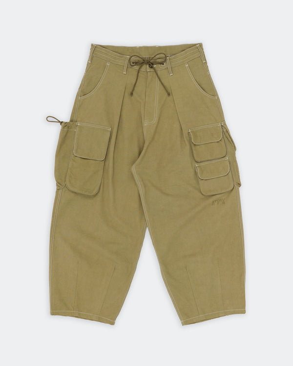 Story Mfg. Forager Pants - Olive Contrast Slub
