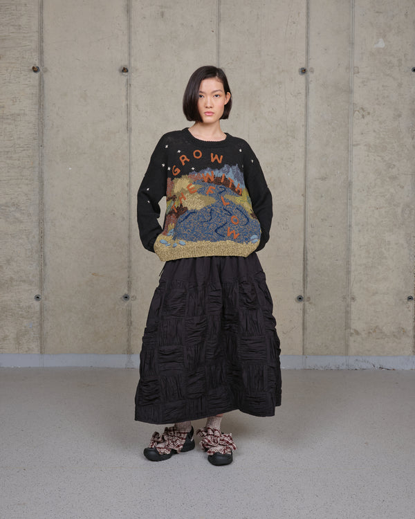 Story Mfg. Foxglove Skirt - Interstellar Patchwork