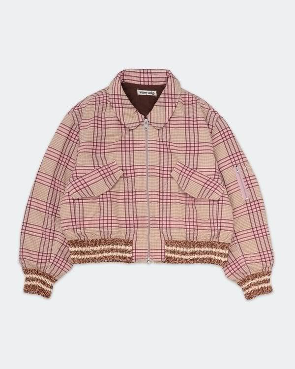 Story Mfg. Grain Bomber - Flora Check Handloom