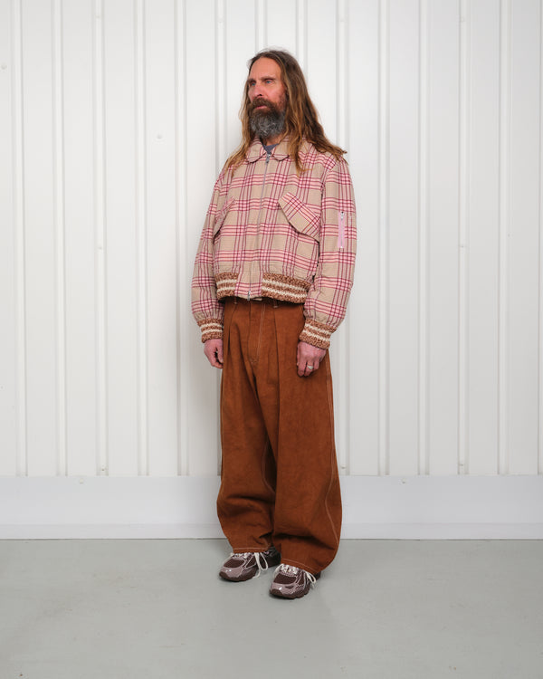 Story Mfg. Grain Bomber - Flora Check Handloom