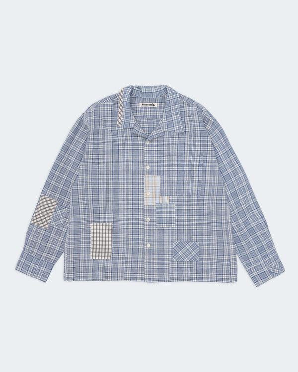 Story Mfg. Greetings Shirt LS - Indigo Check Picnic