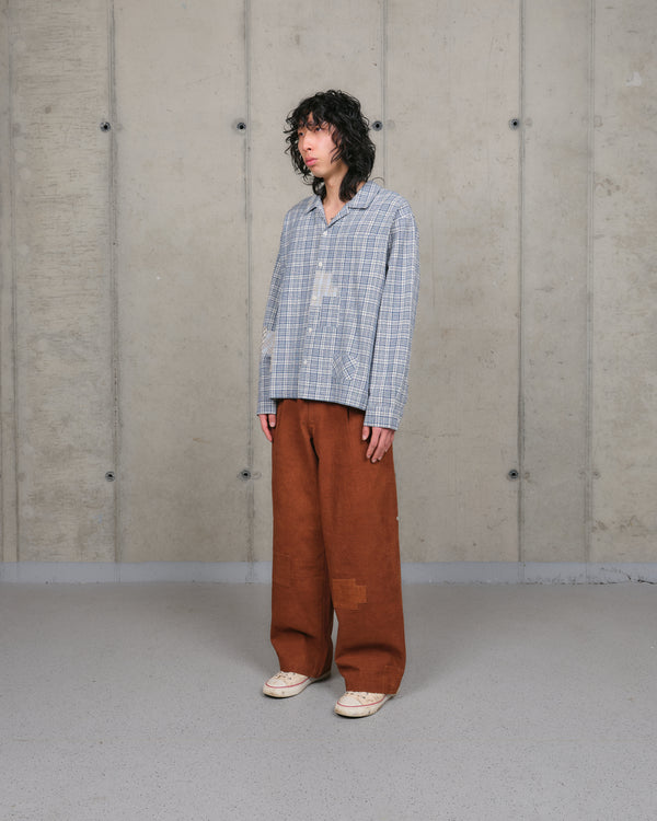 Story Mfg. Greetings Shirt LS - Indigo Check Picnic