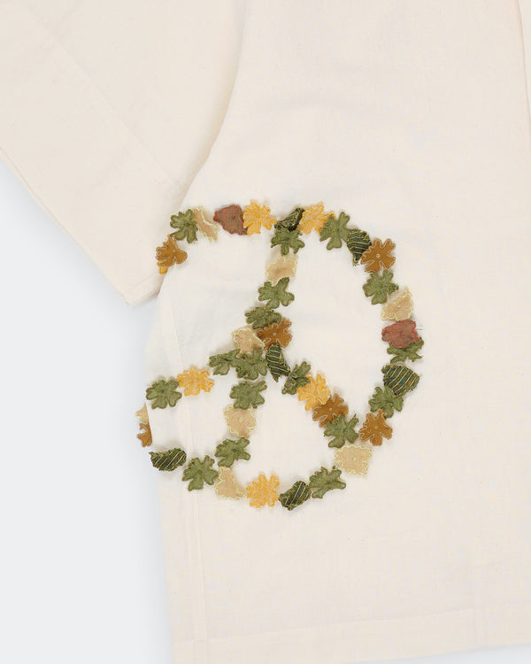 Story Mfg. Greetings Shirt SS - Ecru Peace