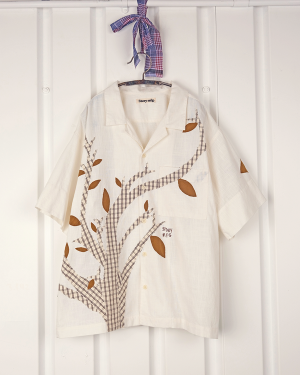 Story Mfg. Greetings Shirt SS - Ecru Tree