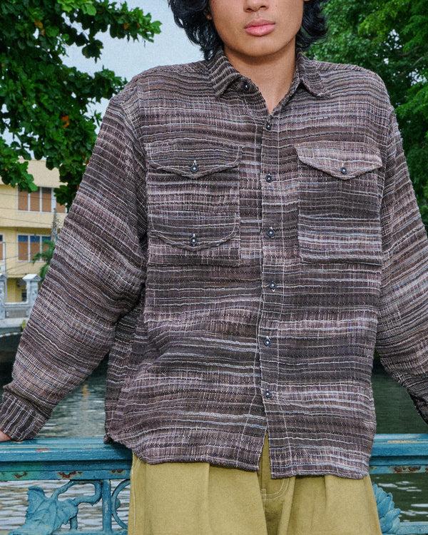 Story Mfg. Harvest Shirt - Grey Handloom