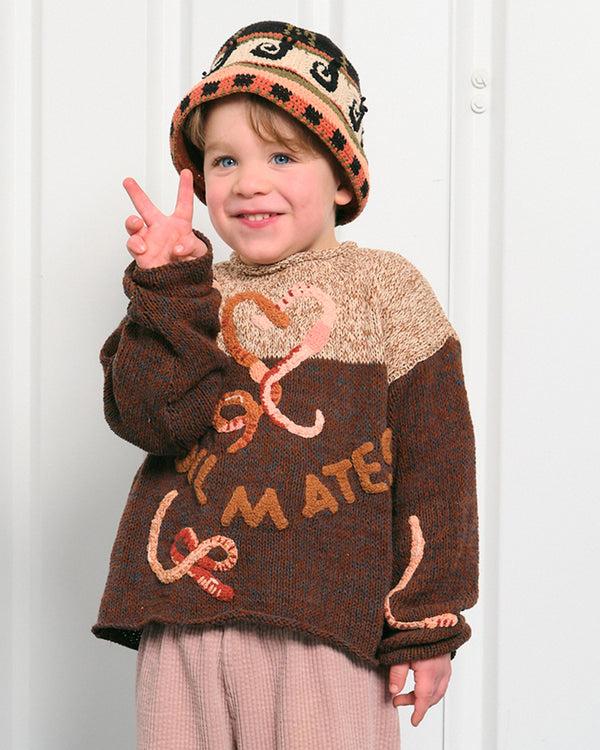 Story Mfg. Kids Brew Hat - Olive Snail