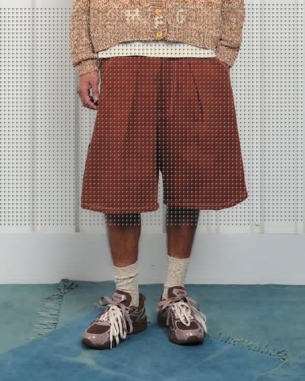 story mfg. Lush Carpenter Shorts - Brown Wonky-Wear