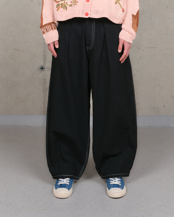 Story Mfg. Lush Pants - Black Wonky-Wear