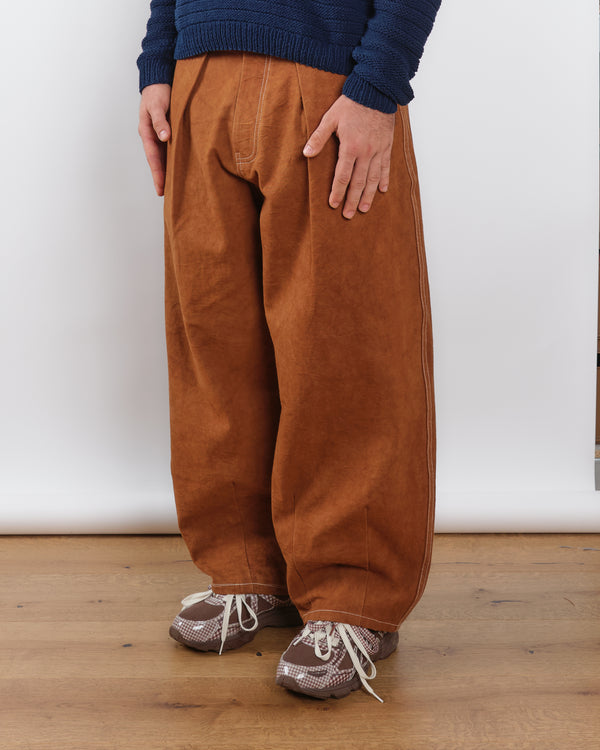 story mfg. Lush Pants - Brown Wonky-Wear