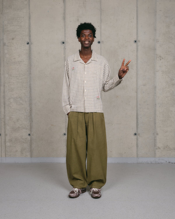 Story Mfg. Lush Pants - Olive Wonky-Wear