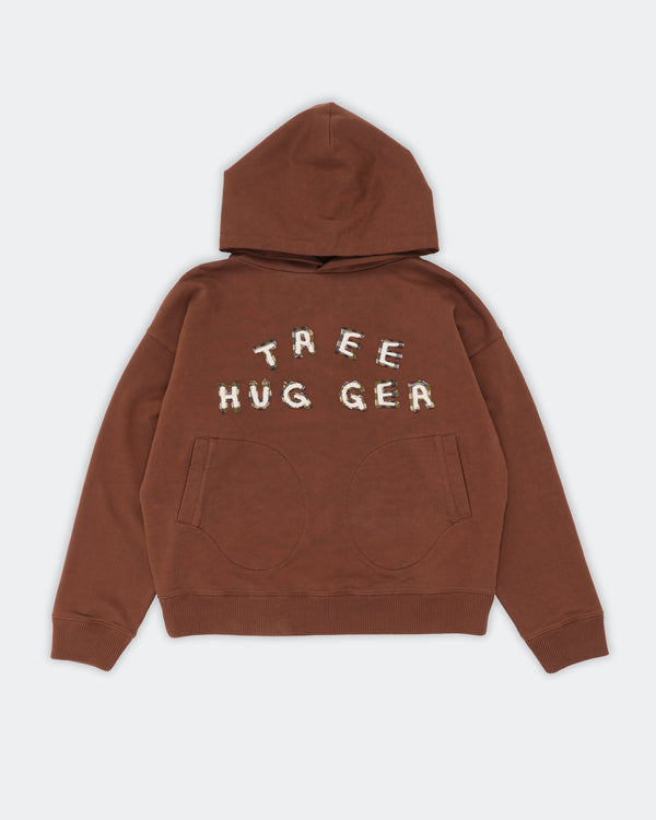 story mfg. Mitten Hoodie - Brown Tree Hugger