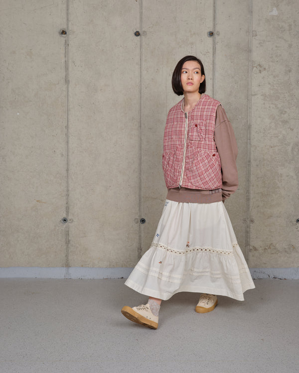 Story Mfg. Nutmeg Skirt - Interrupted Embroidery