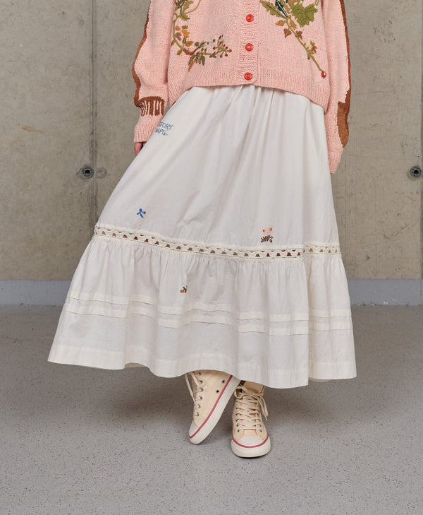 story mfg. Nutmeg Skirt - Interrupted Embroidery